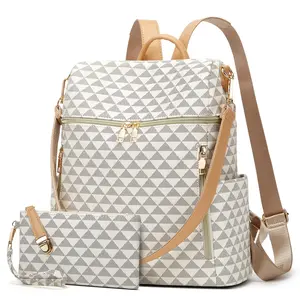 Backpack Purse for Women, Lightweight Leather Rucksack Purse Ladies Bag, Casual Travel Daypack, Cute Water-Resistant Bookbag for Daily