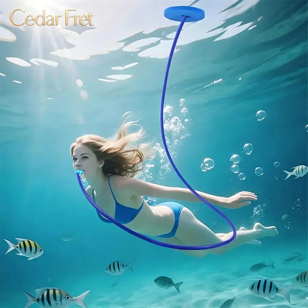 Diving Snorkel, Anti-Choke Single and Dual Head Respirator, Silicone Material, Leak-Proof Underwater Training Gear, Snorkeling Gear, Suitable for Beginners and Adults