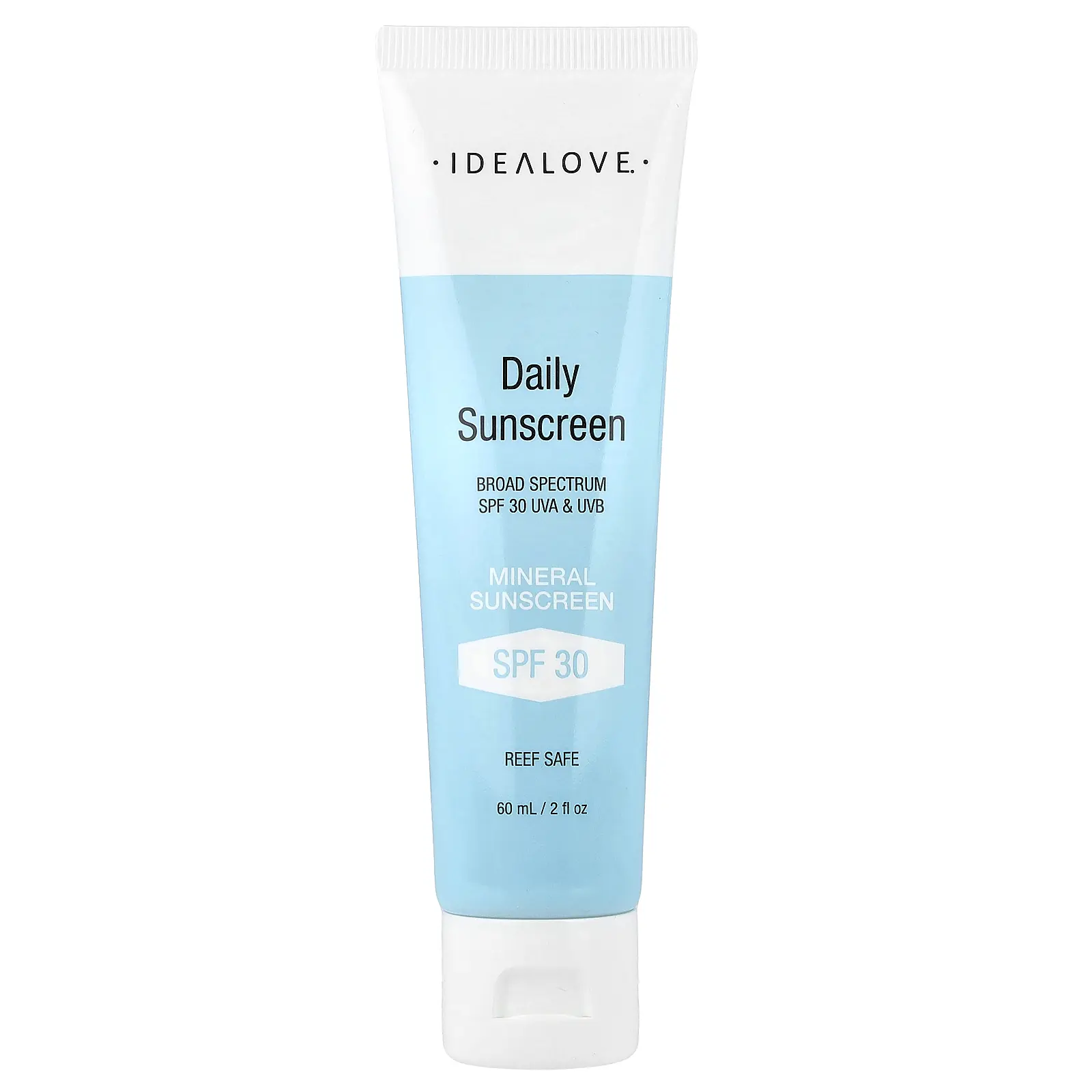 Idealove Daily Sunscreen, Mineral SPF 30, 2 fl oz (60 ml)