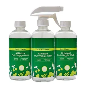 Eat Cleaner Triple-action Fruit + Veggie Wash - 12 Oz  Pack Of 3 Removes Harmful Keeps Produce Fresh Up To 5x Longer Includes One Trigger Vegan Gluten Free Improved Nozzle