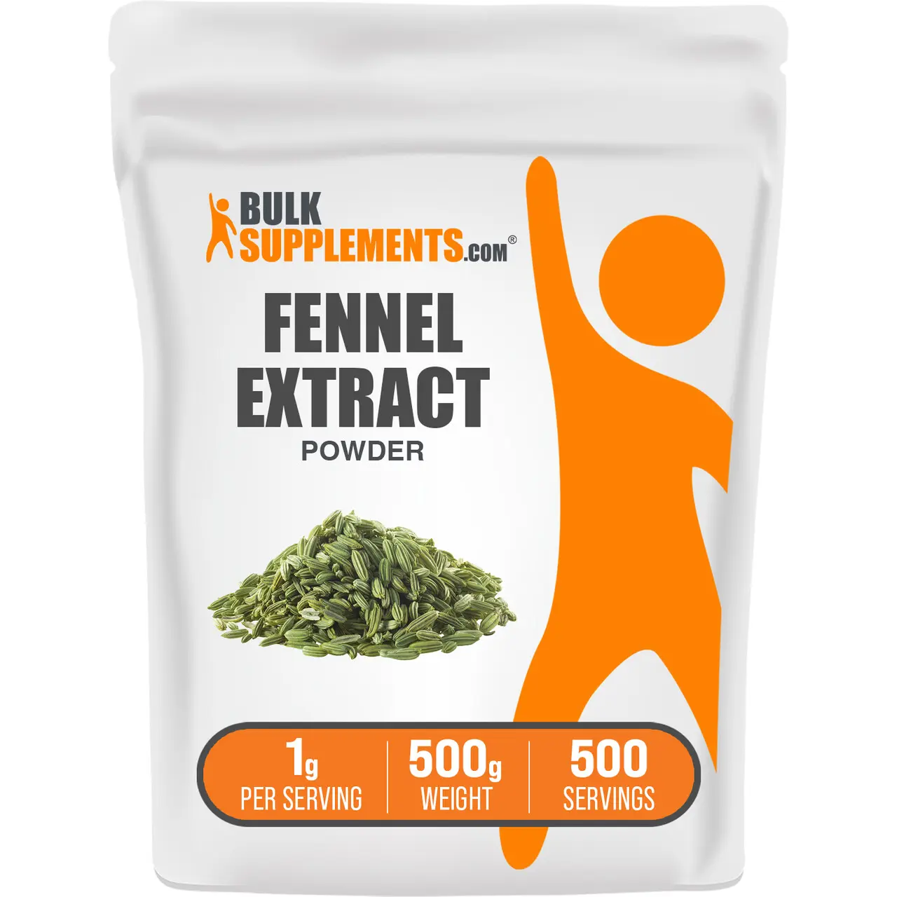 BulkSupplements Fennel Extract Powder Dietary Supplement - Edible, Natural Antioxidants, Fitness Support, 1g per Serving, 100g-1kg Sizes - Healthcare & Wellness Aid