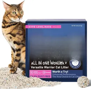 Mixed Tofu  Litter - 18lb  Clumping Litter, Mixed Tofu and Bentonite, 99.9% Dust Free and Flushable  Litter,  Sustainable Ingredients Odor Control, Low Tracking18lb,