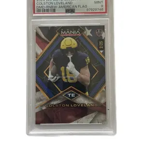 2024 Wild Card Auto Mania PV #AMADP-CL- Colston Loveland Collectible Card Featuring DMD-RNBW-American Flag Rookie slab 2-25