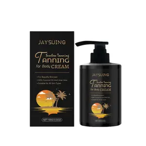 JAYSUING Tanning Cream Sunless Bronze Wheat Skin Care Moisturizing Tanning Boosting Lotion Aloe Vera Body Care