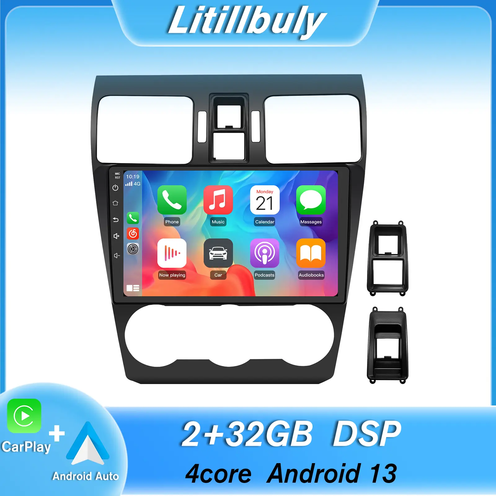 Car Stereo for Subaru Forester 2013-2015 & Subaru WRX 2013-2015 /Subaru WRX STI 2013-2015 & Subaru lmpreza 2013-2015 touch screen has Android Auto Wireless Carplay, Bluetooth WIFI supports GPS Navigation