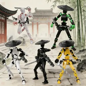 T13 Action Figure, Articulated Figures, Multi-Jointed Poseable Samurai Warrior Statue, Anime Lover Design, Multiple Colors Available, Model Xinghao E91