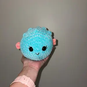 Crocheted Puffer Fish Plushie