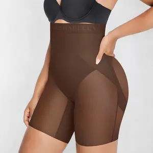 Shapellx BOOT-YEAH X-Zone Targeted Tummy Control Hip-Lifting All-Day Shaping High-Waist Mid Leg Thigh Shaping Breathable Mesh Short