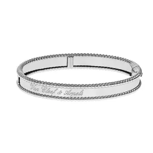 Pre-owned Van Cleef & Arpels Perlée Signature Bangle Bracelet