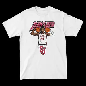 Zubby Ejiofor St. John's Men's Basketball T-Shirt, Red Storm Hoops Graphic Tee, College Basketball Player Shirt, St. John's University Fan Apparel, Classic Basketball Gift
