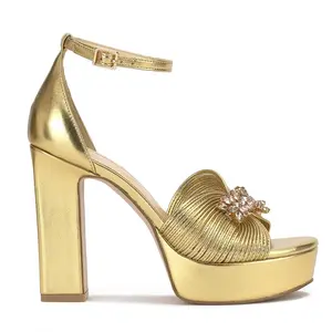 Anissia Platform in Gold by Jessica Simpson