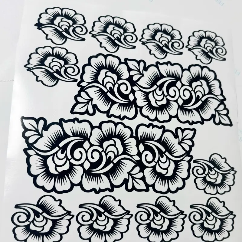 Henna Style Temporary Tattoo Stencils - Easy-Application Templates for Sparkly Glitter Designs, Unisex Self-Adhesive Stickers for Hands & Fingers, Tattoo Designs, Personal Care, Single, One Size