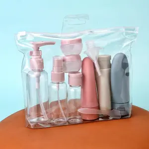Portable Refillable Travel Bottle Set, 11pcs/set Toiletry Bottles for Bath & Wash, Travel Cosmetic Bottle, Travel Essentials