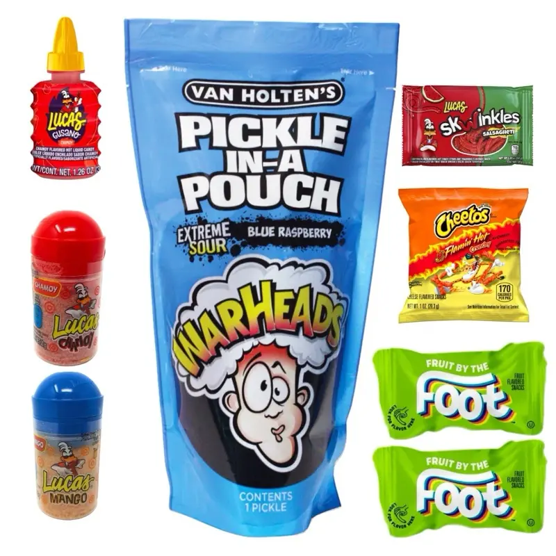 Blue Razz Pickle kit w/ Blue Raspberry Extreme Sour Warheads Pickle Blue Razz Pickle kit w/ Blue Raspberry Extreme Sour Warheads Pickle