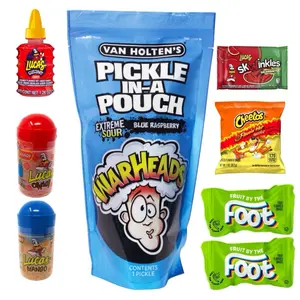 Blue Razz Pickle kit w/ Blue Raspberry Extreme Sour Warheads Pickle