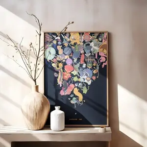 Adventure Time Poster Land of Ooo Fantasy Art Print