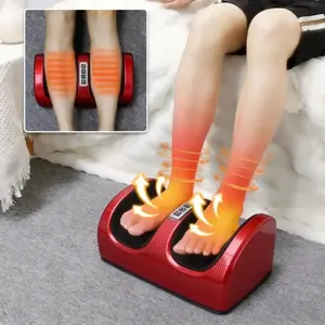 Heated foot massager, adjustable and heated foot massager, electric toe roller for kneading feet and calves, massages feet/arms/calves, helps relieve plantar fasciitis pain, a great gift for parents, party favor, Easter gift