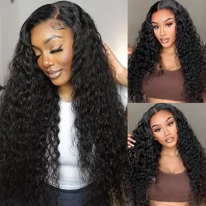 Celie Hair Water wave 6x5 Glueless Wear & Go Wig Pre-cut Lace Pre-bleached Knots 200% density Easy to installation