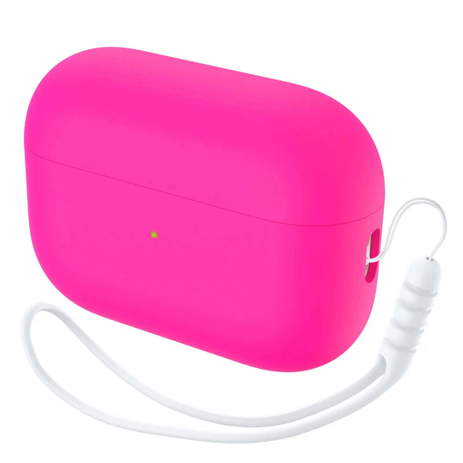 ORNARTO Soft Silicone Protective Case for AirPods Pro 2nd Generation 2022 - Front LED Light Visible, LED Status at Glance, Easy Off Handheld Design, Scratch Resistant, Resists Daily Scuffs Headphone Cover, Anti-Scratch