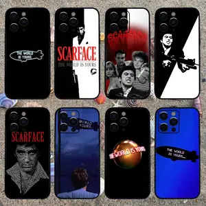 Scarface 1983 Film  Phone Case For iPhone 12 13  13 14 15 16 17 Pro Shell