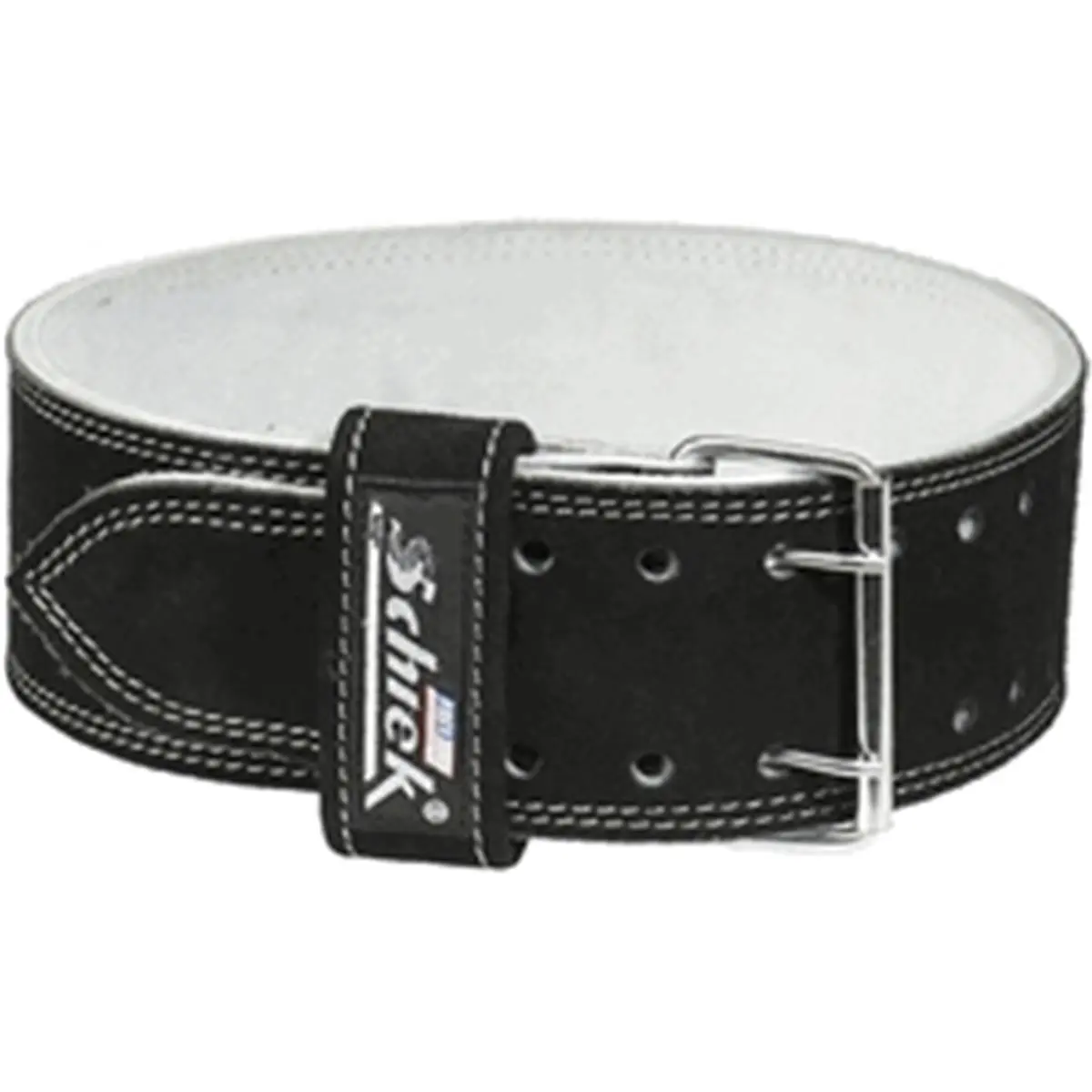 Schiek Sports 212 MAIN Adjustable Power Lifting Belt - 10cm Genuine Suede Competition Belt, Double Prong Stainless Steel Buckle, Customizable Fit