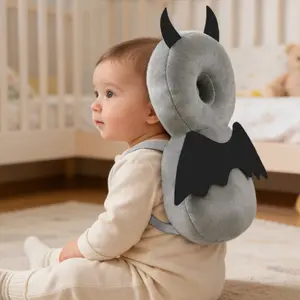 Baby Head Protection Backpack, Newborn Adjustable Safety Pillow for Walking and Crawling, Christmas-Themed Walker Protective Pad