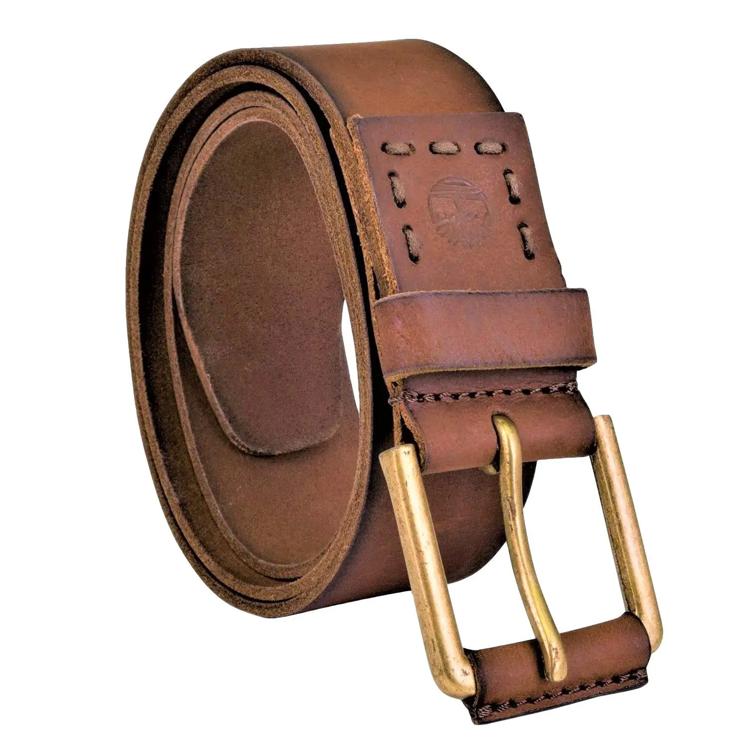 Timberland Men's 40MM Genuine Leather Jean Belt - Top Grain Smooth Cut Edges Five Notches Single Prong Buckle