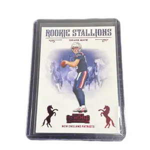 Drake Maye #4 RC 2024 Panini Contenders [Red] Rookie Stallion