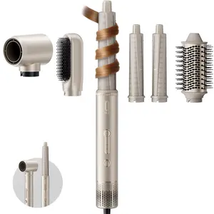 O.H.B 5 in 1 Powerful Hair Dryer Brush, 110,000 RPM Brushless Motor& Multi-Styler with Auto-Wrap Curlers, Paddle & Oval Brush, Fast-Drying Nozzle,Curling Irons,Straightener Straightening,Low Noise,Blower Set,Christmas Gifts Holiday Gift