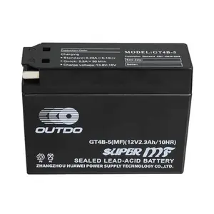 GT4B-5-BS 12V Motorcycle Battery 2.3AH 30CCA AGM Sealed Powersports Battery Maintenance Free Rechargeable for Ebike Scooter Pit Dirt Bike ATV UTV Go Kart DRZ TTR SR400 YJ50R Vino Classic