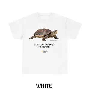 Slow Motion Over No Motion T-Shirt - Funny Turtle Graphic Tee - Motivational Quote Shirt for Animal Lovers & Lazy Days - Launch Club Merch