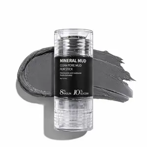 Mineral Mud Pore Cleansing Stick with Built-in Soft Silicone Brush, Infused with Kaolin and Glycerin to Absorb Extra Facial Oil and Surface Impurities, Smooth and Refine Rough Skin Texture