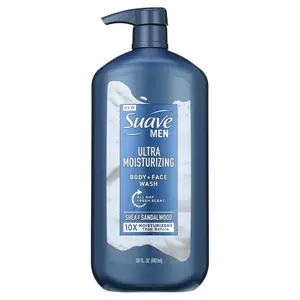 Suave Men Body & Face Wash, Ultra Moisturizing, Shea Butter & Sandalwood, 30 Oz Suave Brands Company LLC