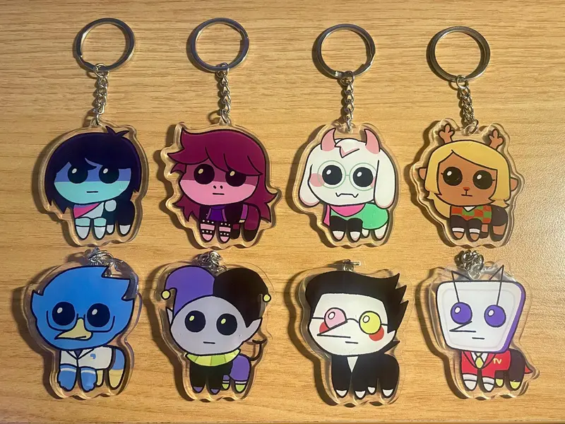 Deltarune Game TBH Keychain