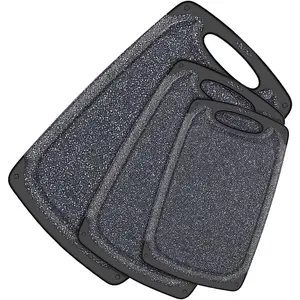 Kitchen Cutting Board (Set of 3),Professional Chopping Boards Sets,Dishwasher Safe Cutting Boards With Juice Grooves & Carrying Handle & No BPA