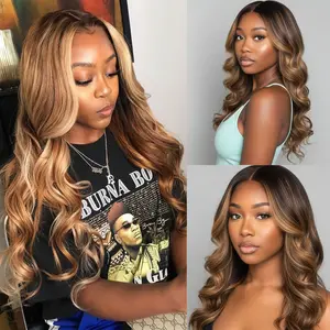 Highlight P427 Body Wave Wig – 4x4 Lace Closure | 100% Human Hair | Pre-Plucked