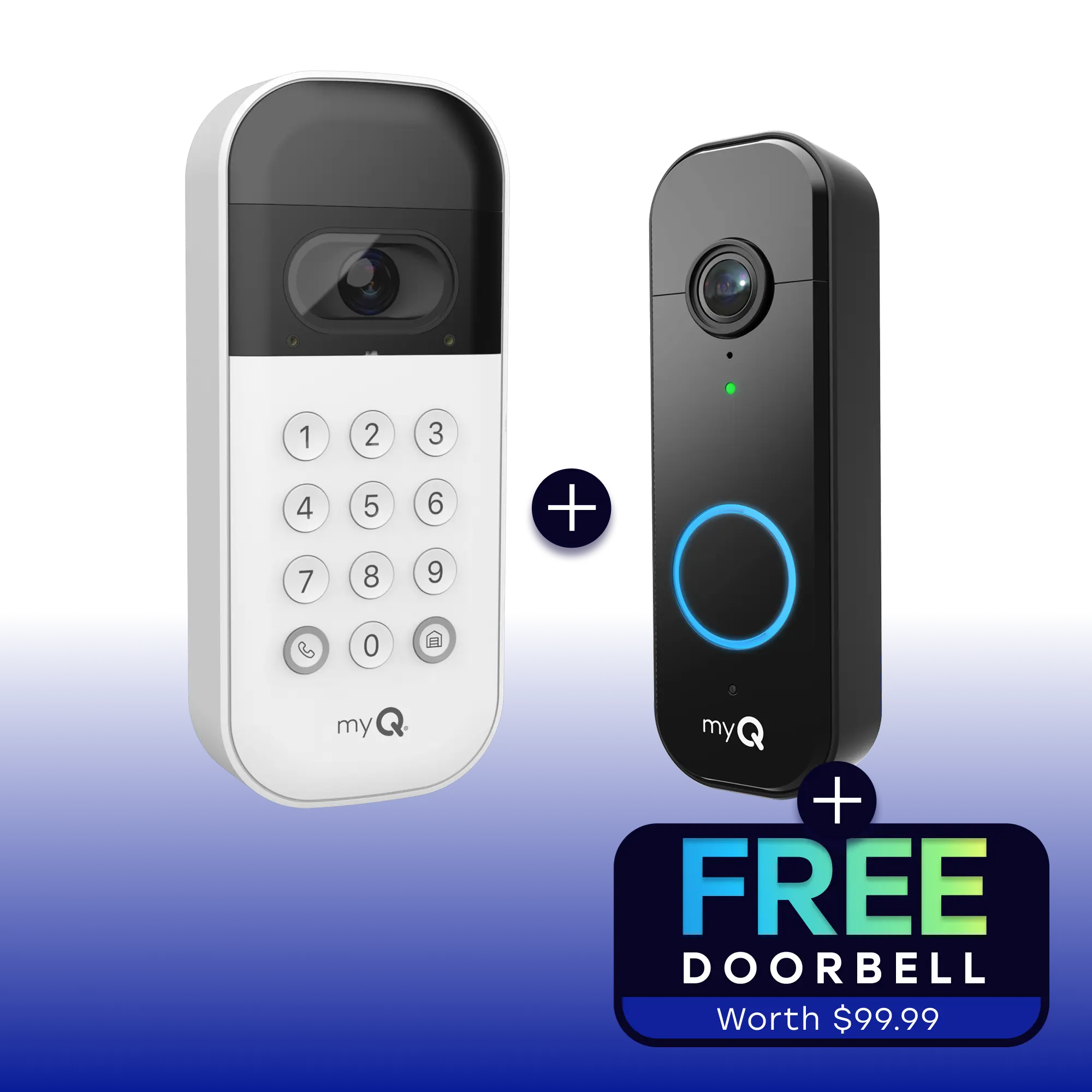 myQ Smart Garage Video Keypad + Get a FREE Video Doorbell (Limited Time) myQ Smart Garage Video Keypad + Get a FREE Video Doorbell (Limited Time)