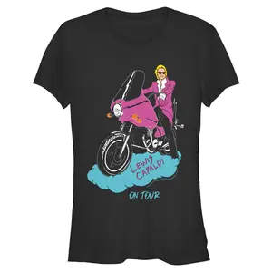 Junior's Lewis Capaldi Biker On Tour T-Shirt
