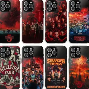 Stranger Things 5 Phone Case Stranger Hellfire Club Pattern Hawkins Indiana Phone Case | TOUCH PHONE CASE | Printed Case For iPhone 17 16 15 14 13 12 11 X 8 7 SE | Gift For Her And Lover TE2