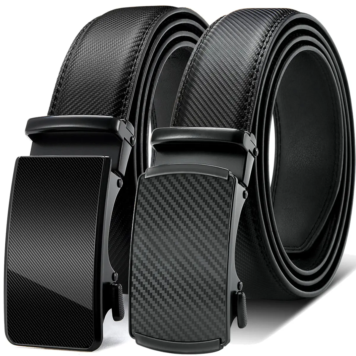 2Pack Men's Belt,Slide Ratchet Belt For Gift Men Dress Pant Shirt Oxfords,Trim To Fit 2Pack Men's Belt,Slide Ratchet Belt For Gift Men Dress Pant Shirt Oxfords,Trim To Fit