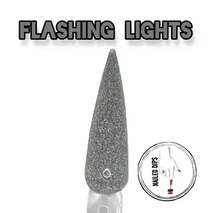 Flashing Lights | HEMA Free Silver Reflective UV Gel, Reflective Gel Nails, Silver Gel Polish