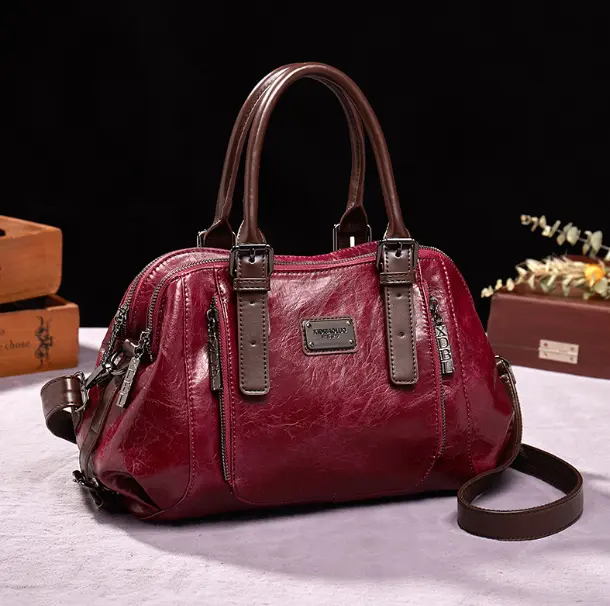 A64-New fashion solid color shoulder bag elegant handbag