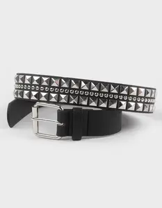 Mini Metal Pyramid Mens Belt