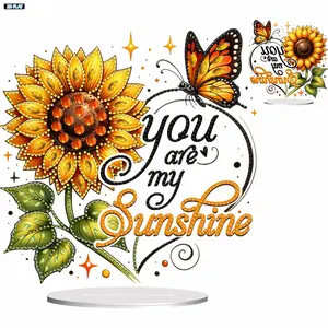 2D FLAT2D Flat Print Sunflower DIY Table Top Diamond Painting Ornament Kits 2D Flat Sunflower DIY Diamond Painting Desktop Ornaments Kit 5D DIY DiaDiamond Painting Kit with All Tools for Adults & Beginners. Ready-to-use DIY Wall Decor & Ideal Holiday Gift