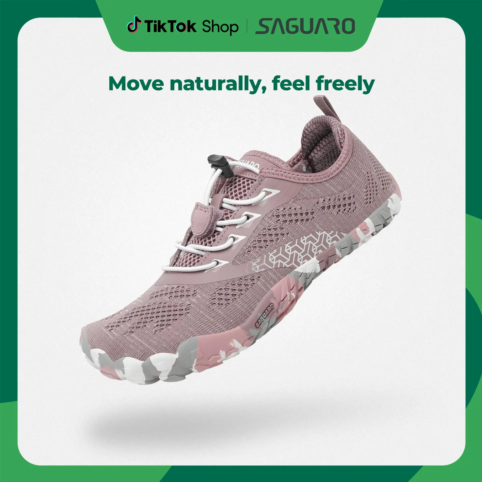 Saguaro Smart II - Men‘s and Women‘s Minimalist Shoes with Zero Drop Lightweight Breathable 5 Wide Toes Barefoot shoes Runner Comfortable Workout Sneakers,Soft Sole ,outdoor,Fathersdaygift freestyle zapatos,father'sdaygifts summerwins men barefootshoes