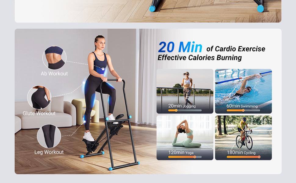 （Live Only）Special Link for Flash sale Merach Stair Stepper with Handlebar for Full-Body Workout, 300LBS Capacity,  Compact Cardio Climber Exercise Machine with Adjustable Pedals, Vertical Climber for Home Gym, TikTokShopBlackFriday