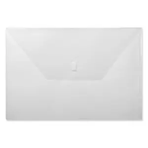 212 MAIN Oversized Poly File Folder, 11x17 in. Transparent Office Filing Supply for Document Organization