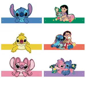 Disney Stitch Birthday Party Hats Set of 6 Perfect for Celebrations Easy to Use Fun Hats for Kids and Adults Ideal for Festive Occasions