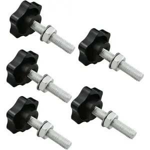 Thread Replacement Star Hand Knob Clamping Hand Tightening Screw Knob, Replacement Accessory for Machine Tool and Umbrella Base