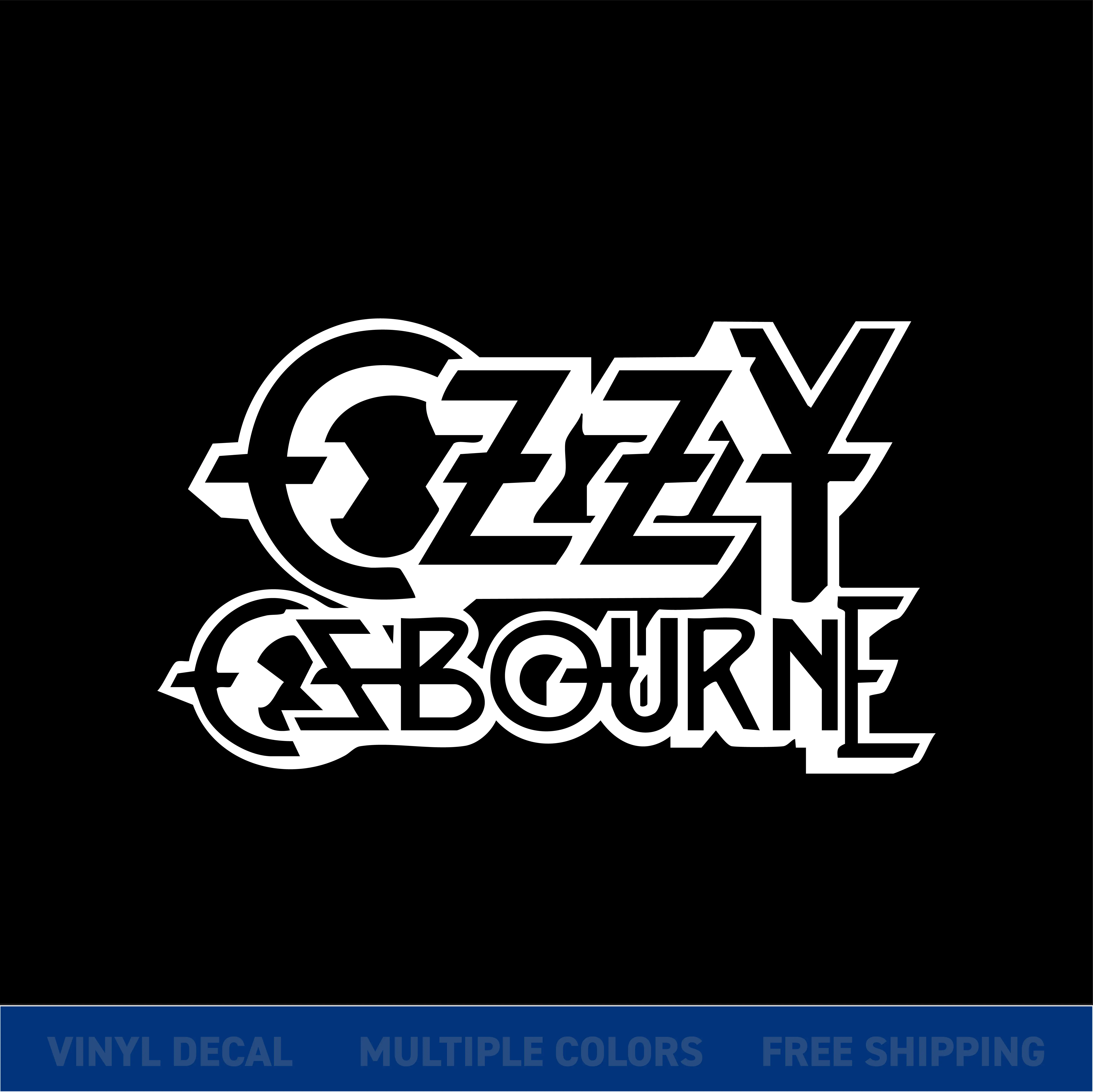 Ozzy Osbourne Logo Vinyl Decal – Rock Band Car Window Sticker Premium ...